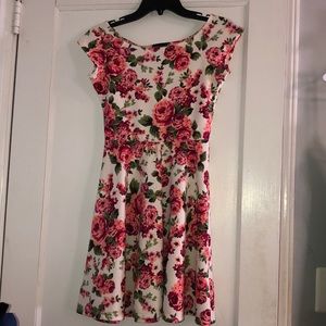 Flower skater dress